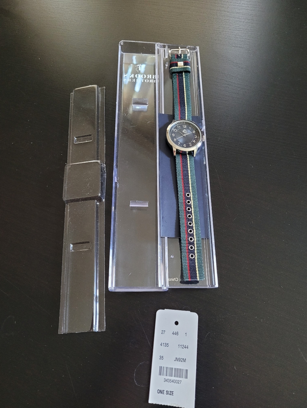 Brooks Brothers Strap Watch with Silver Dial - NWT